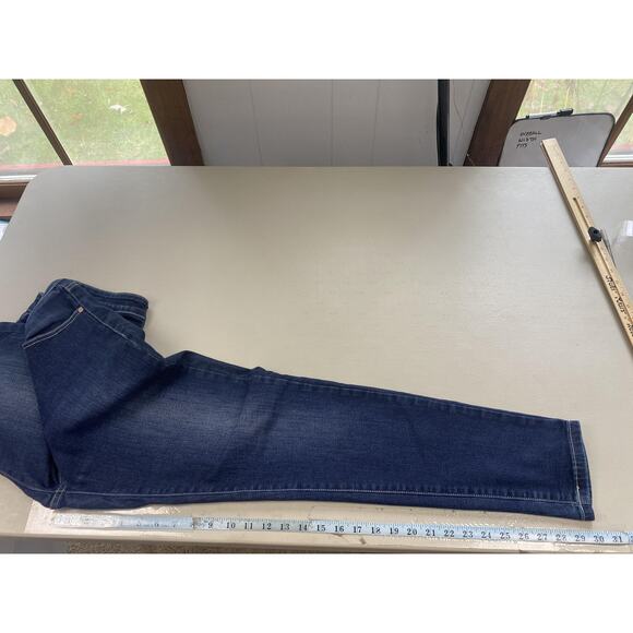 KanCan Jeans Womens 13/30 Blue Dark Wash Mid Rise Slim Straight KCT254LDJ 32x30 - Picture 9 of 15